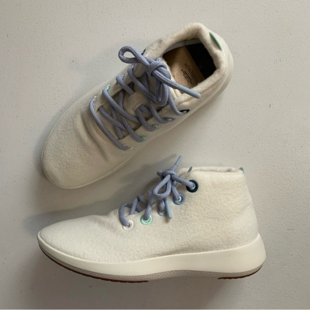 Allbirds Wool Runner-Up Mizzle Frost Size 10 White Limited Edition NEW IN BOX